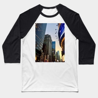 Times Square, Manhattan, New York City Baseball T-Shirt